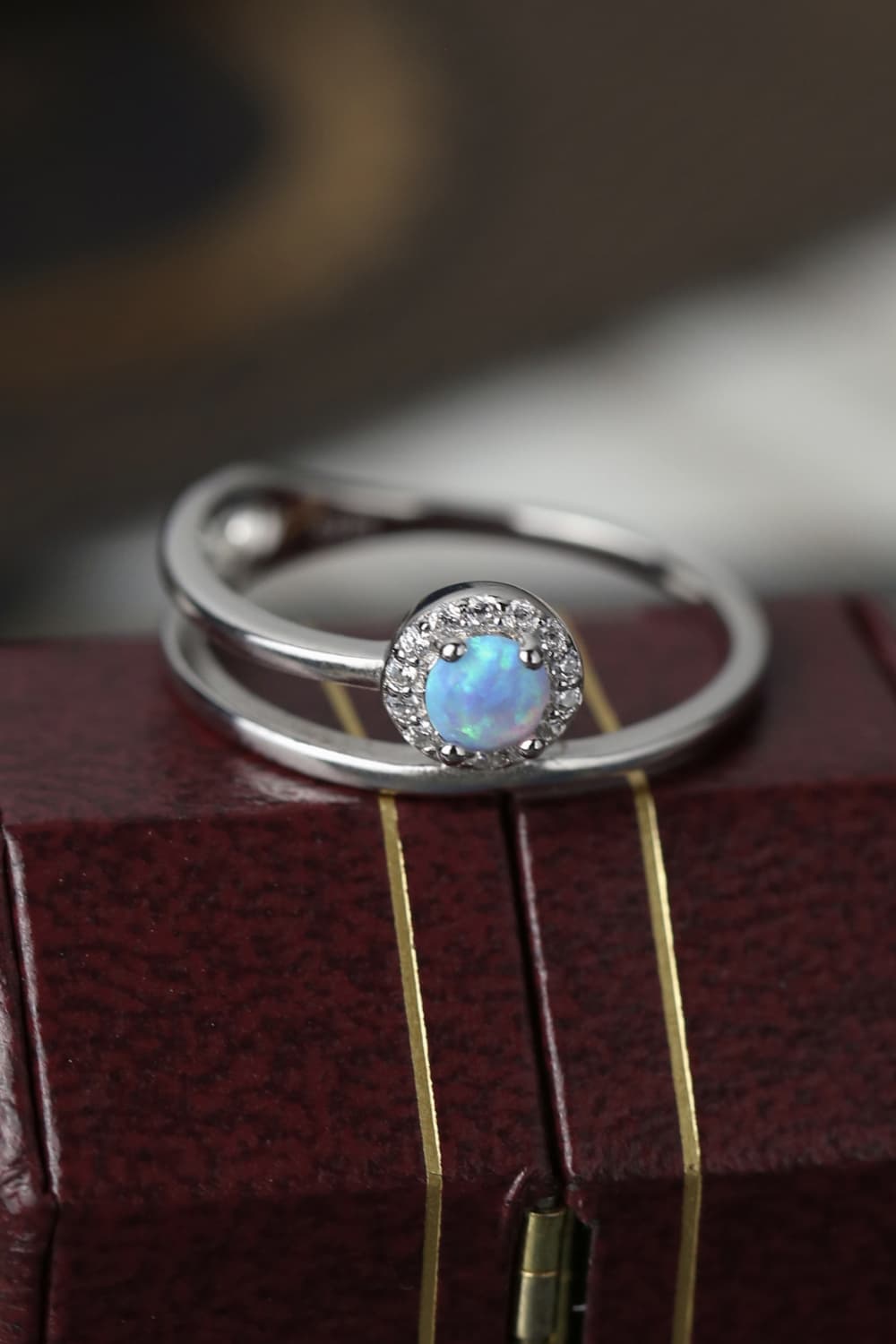 Opal Bypass Ring - Eco4life Clothing and Accessories
