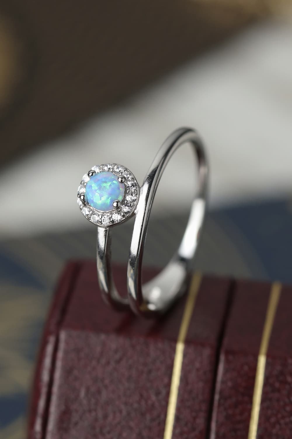 Opal Bypass Ring - Eco4life Clothing and Accessories