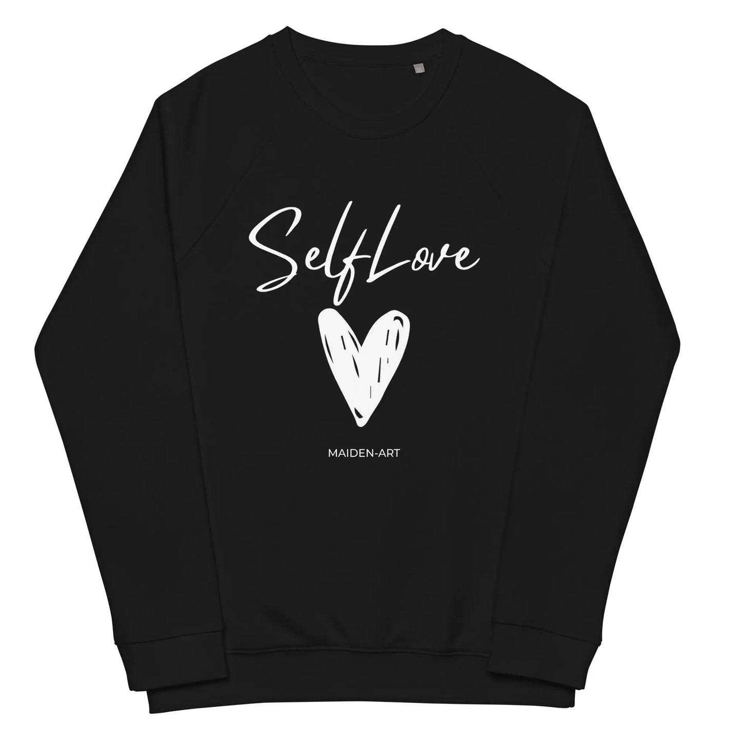 Organic sweatshirt SELF LOVE Unisex organic raglan sweatshirt - Eco4life Clothing and Accessories