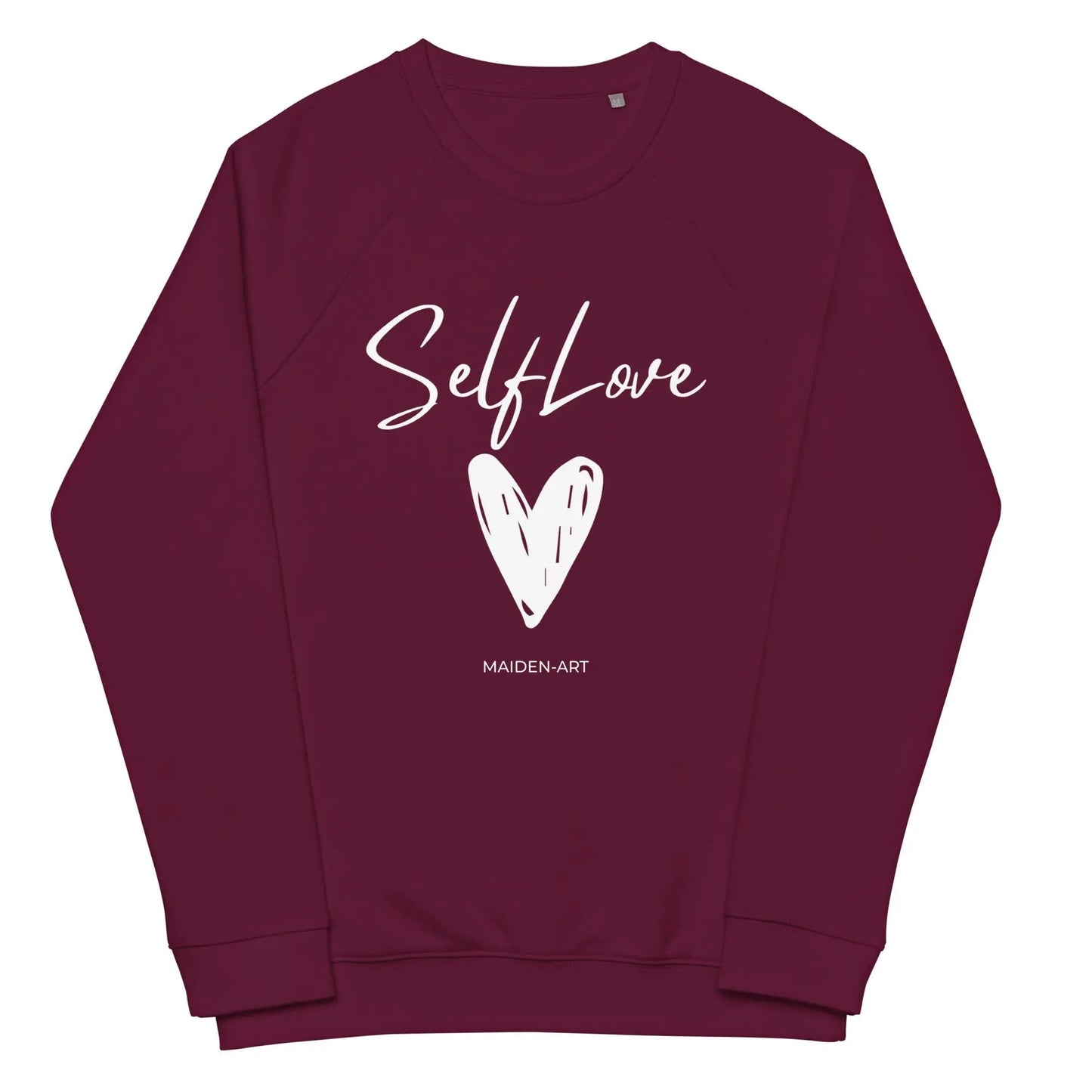 Organic sweatshirt SELF LOVE Unisex organic raglan sweatshirt - Eco4life Clothing and Accessories