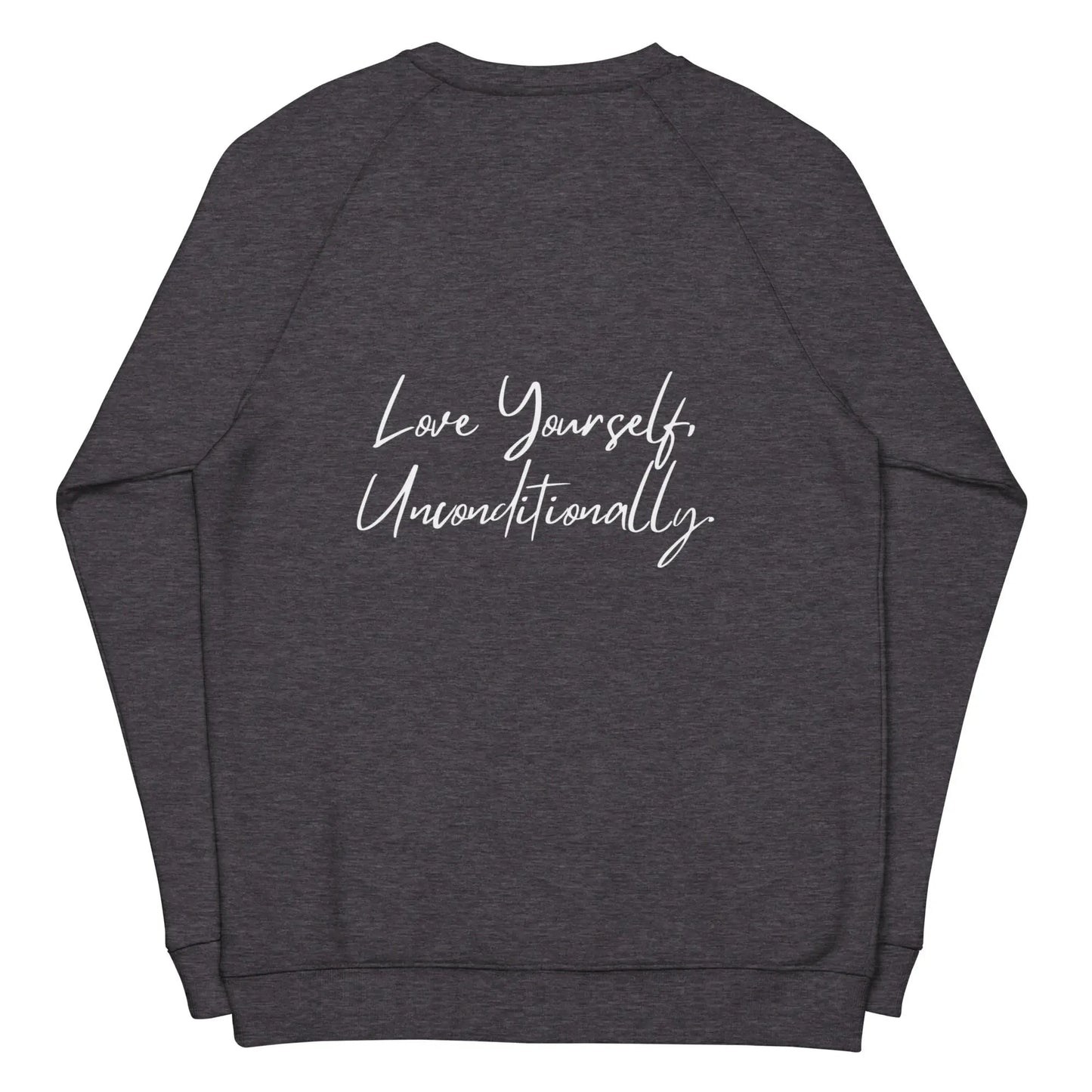 Organic sweatshirt SELF LOVE Unisex organic raglan sweatshirt - Eco4life Clothing and Accessories
