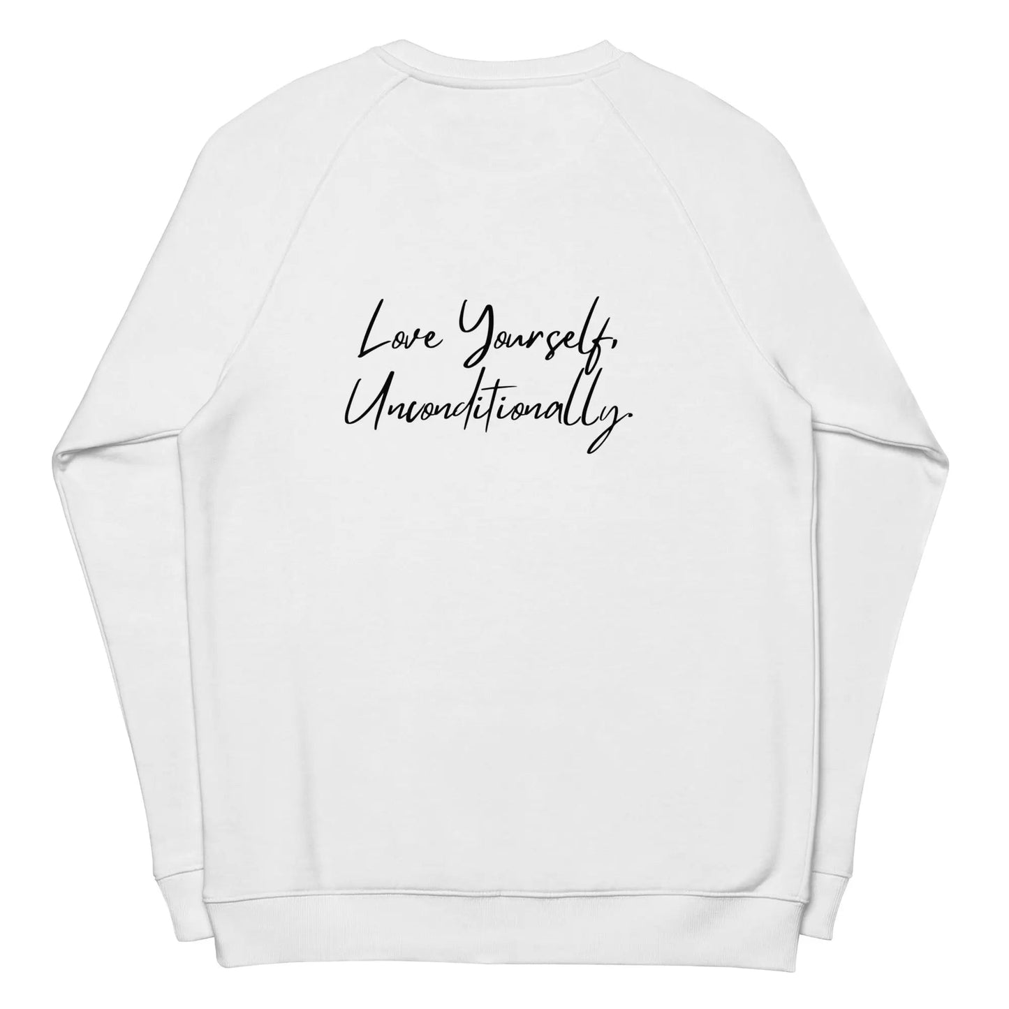 Organic Sweatshirt SELF LOVE Unisex organic raglan sweatshirt - Eco4life Clothing and Accessories