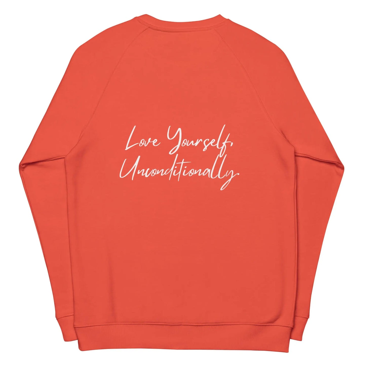 Organic sweatshirt SELF LOVE Unisex organic raglan sweatshirt - Eco4life Clothing and Accessories