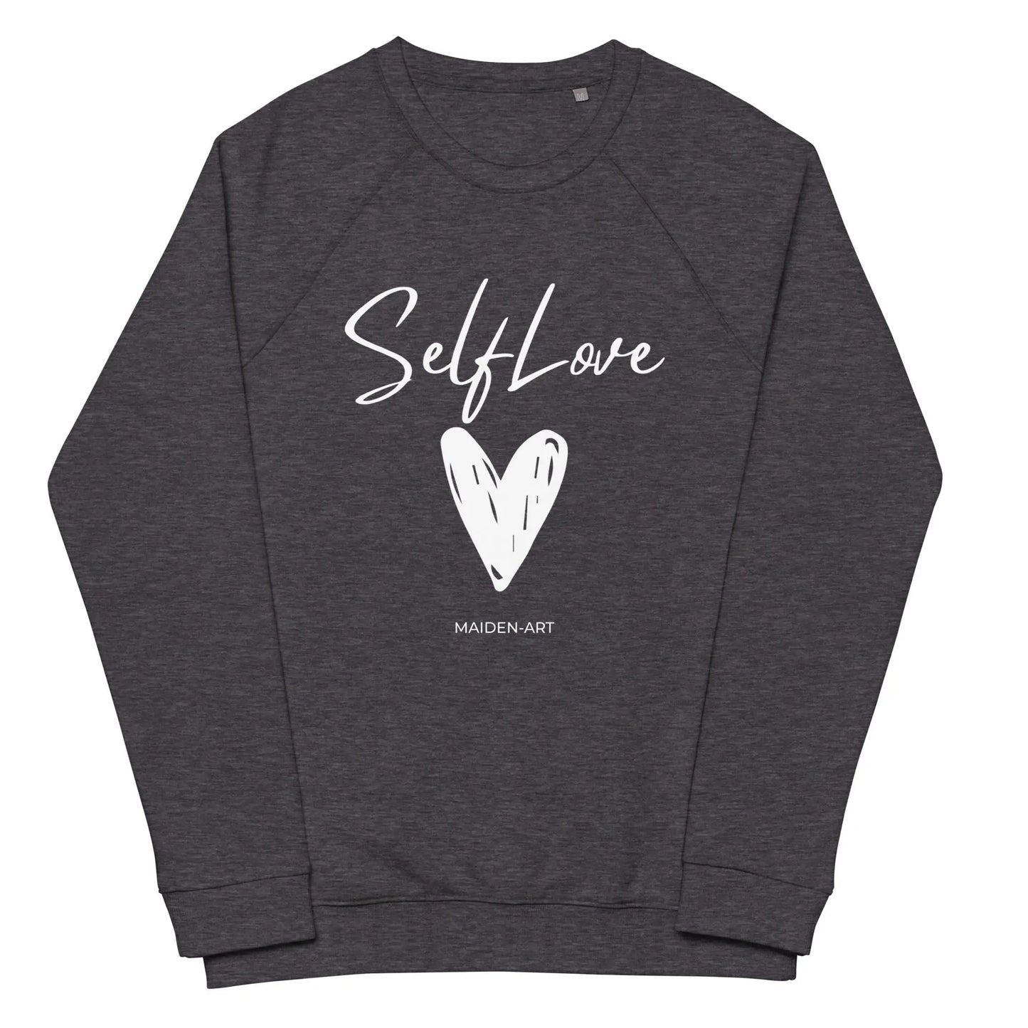 Organic sweatshirt SELF LOVE Unisex organic raglan sweatshirt - Eco4life Clothing and Accessories