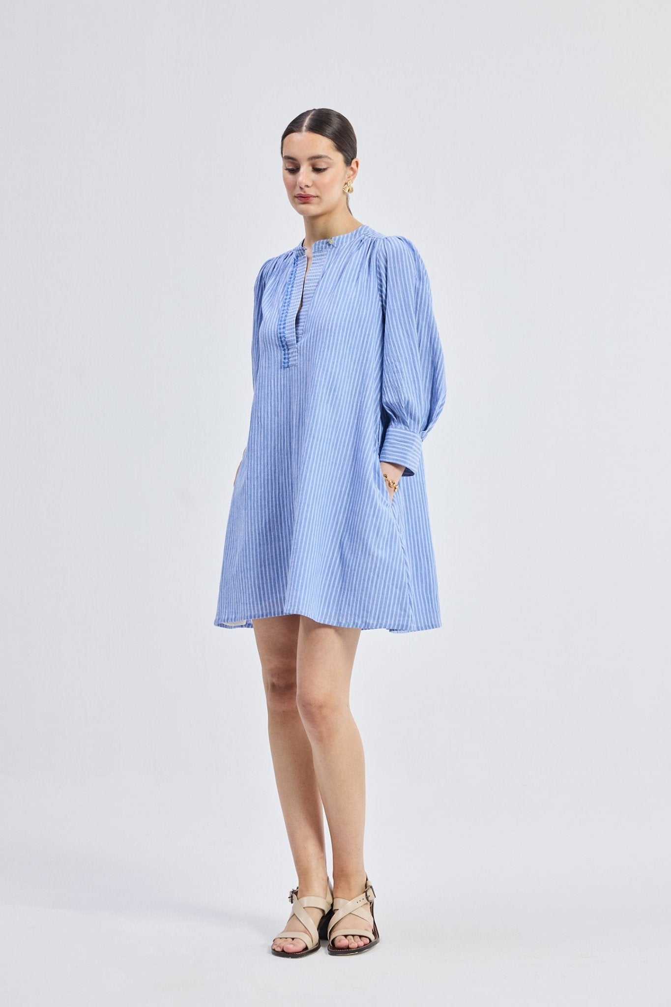 Oversized Tunic Dress with Optional Belt - Eco4life Clothing and Accessories