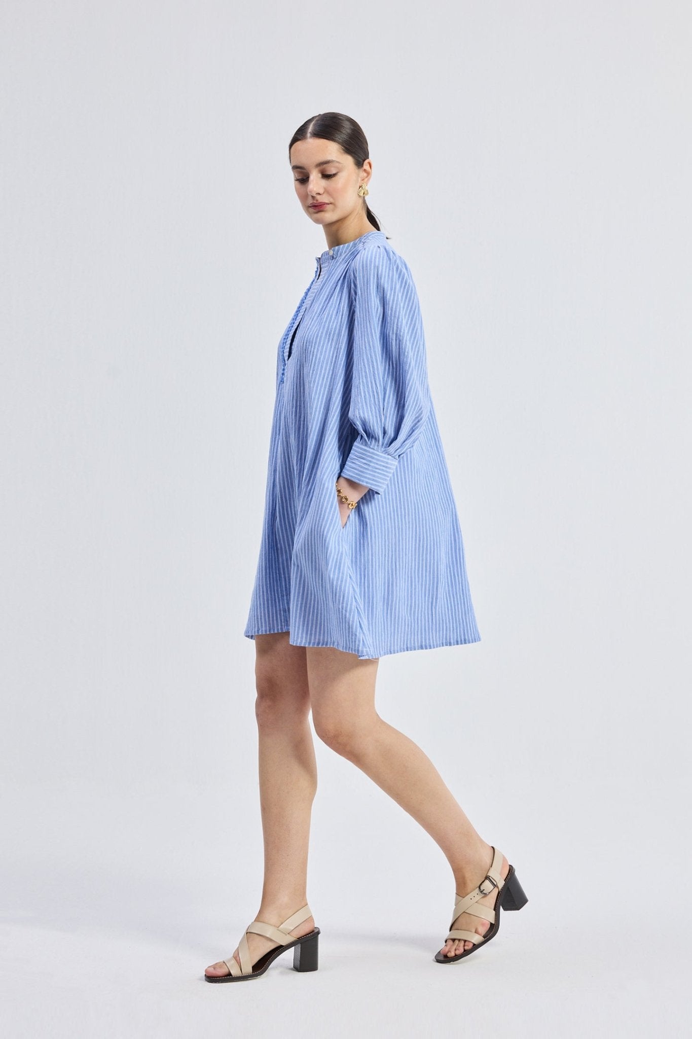 Oversized Tunic Dress with Optional Belt - Eco4life Clothing and Accessories