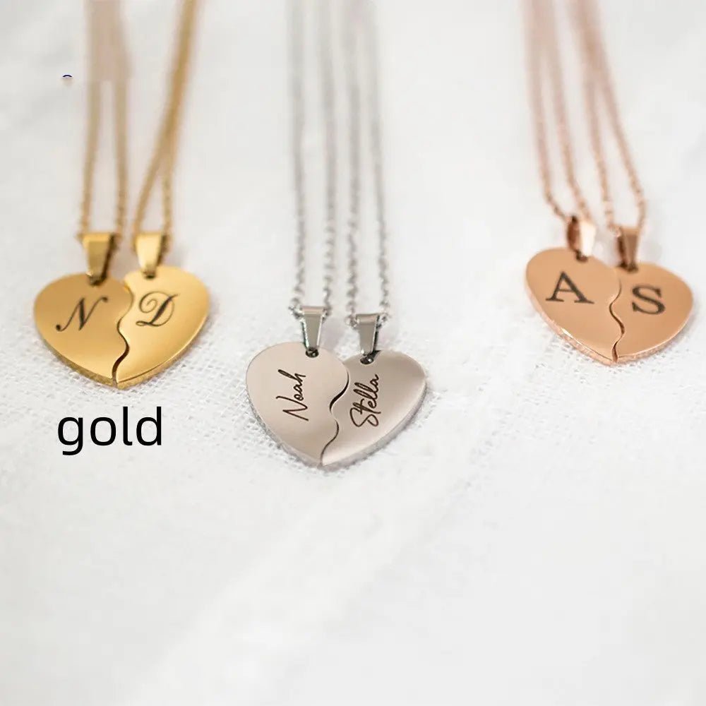 Personalized Stainless Steel Heart - shaped Necklace - personalized necklace - Eco4life Clothing and Accessories