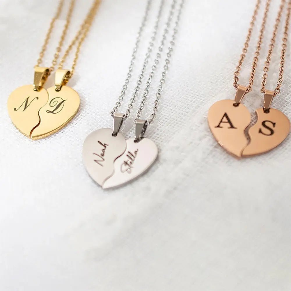 Personalized Stainless Steel Heart - shaped Necklace - personalized necklace - Eco4life Clothing and Accessories