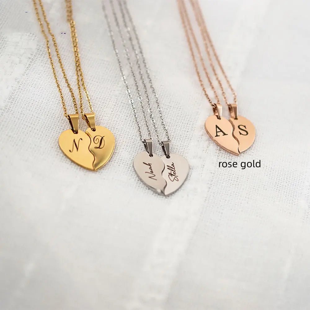 Personalized Stainless Steel Heart - shaped Necklace - personalized necklace - Eco4life Clothing and Accessories