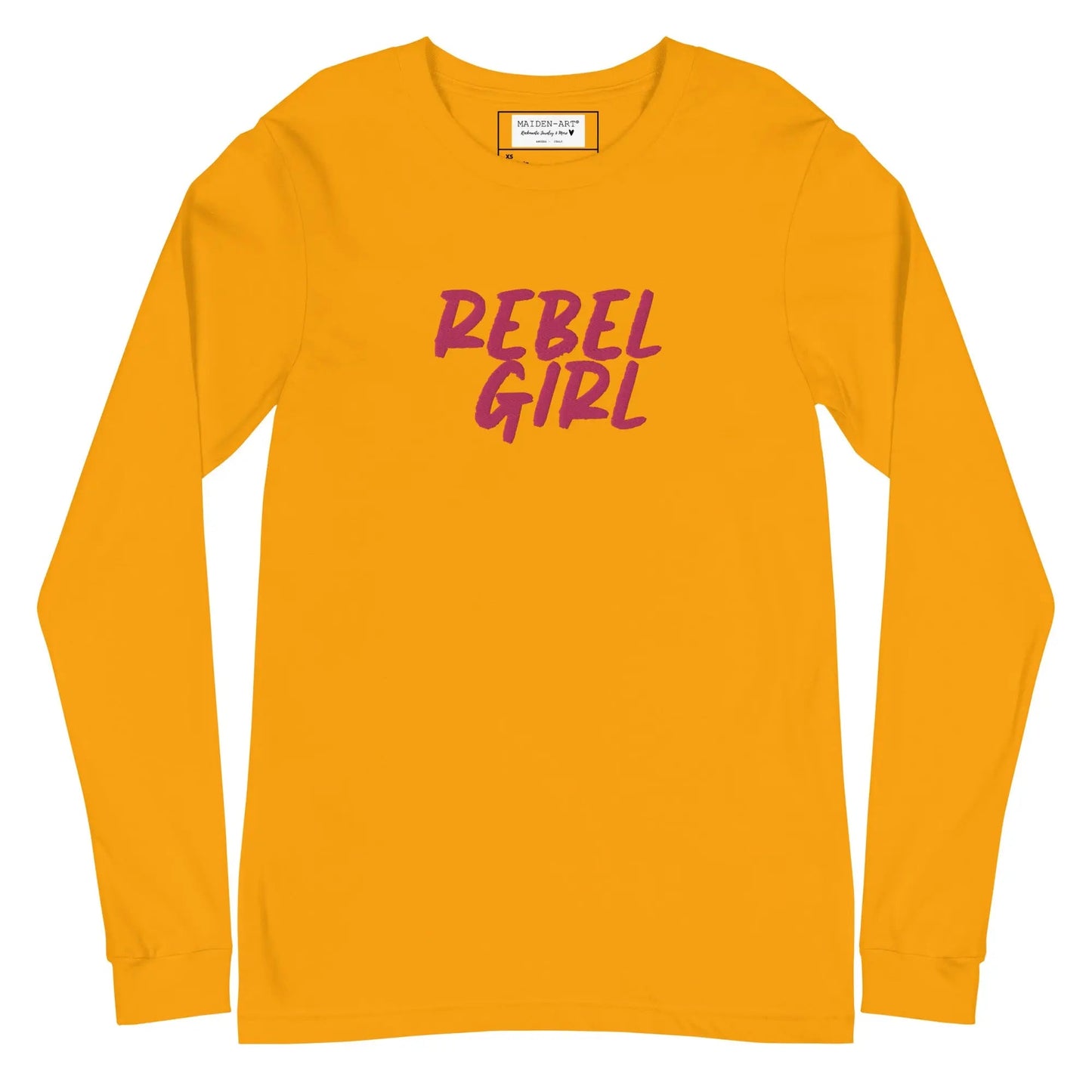 Rebel Girl Unisex Long Sleeve Tee with EMBROIDERY - Eco4life Clothing and Accessories