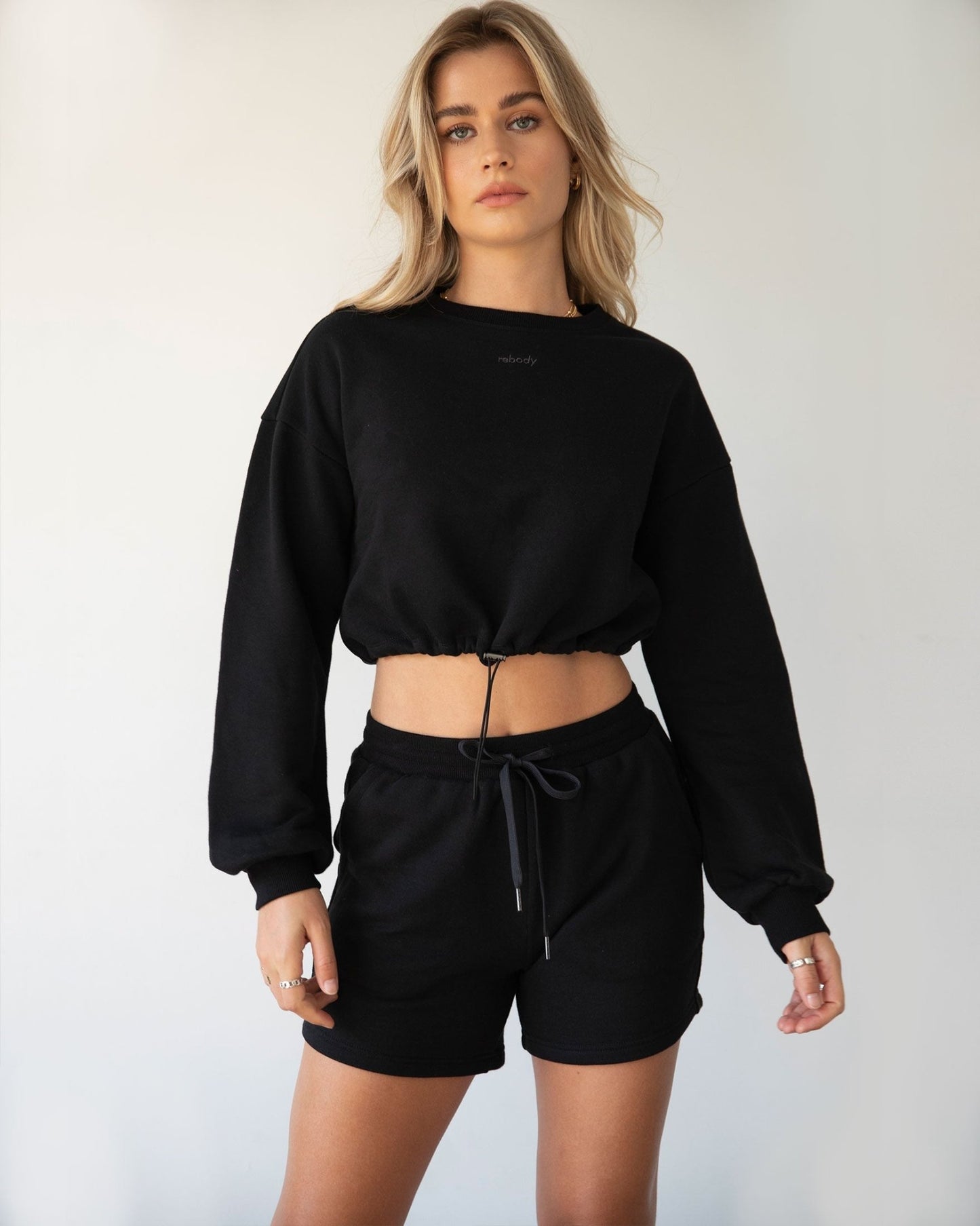 Rebody Puff Sleeve Crop Sweatshirt - Eco4life Clothing and Accessories