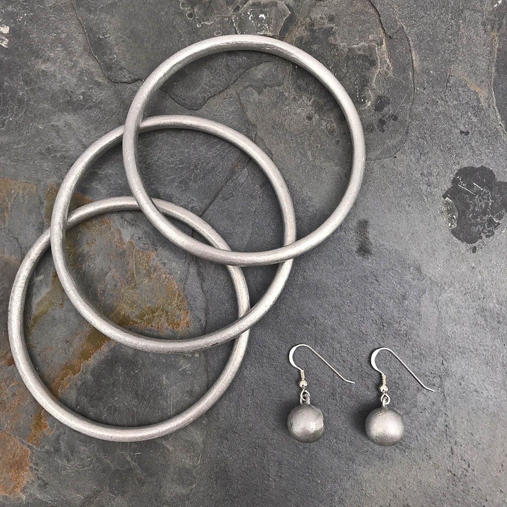 Recycled Bomb Ball Earrings - Eco4life Clothing and Accessories