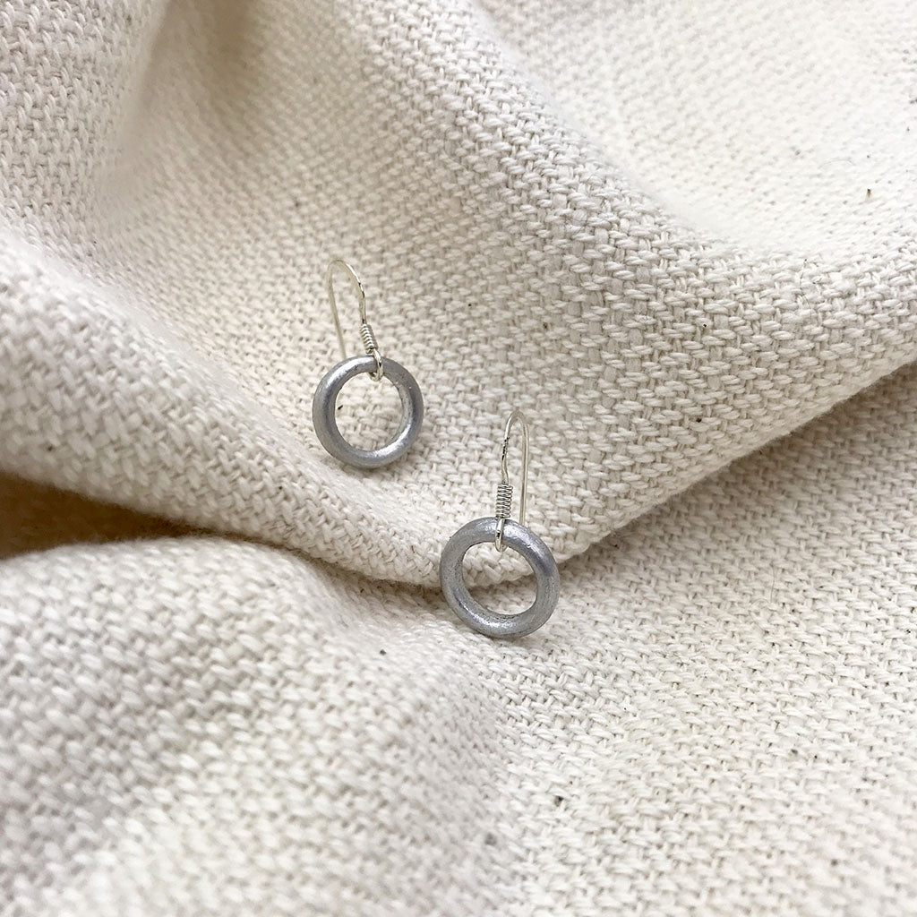 Recycled Bomb Circle Earrings - Eco4life Clothing and Accessories