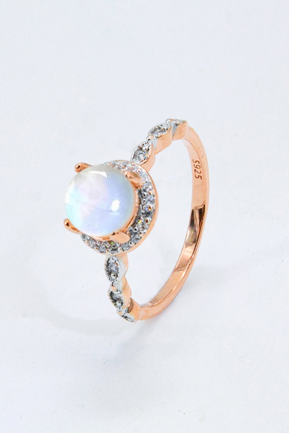 Round Moonstone Ring - Eco4life Clothing and Accessories