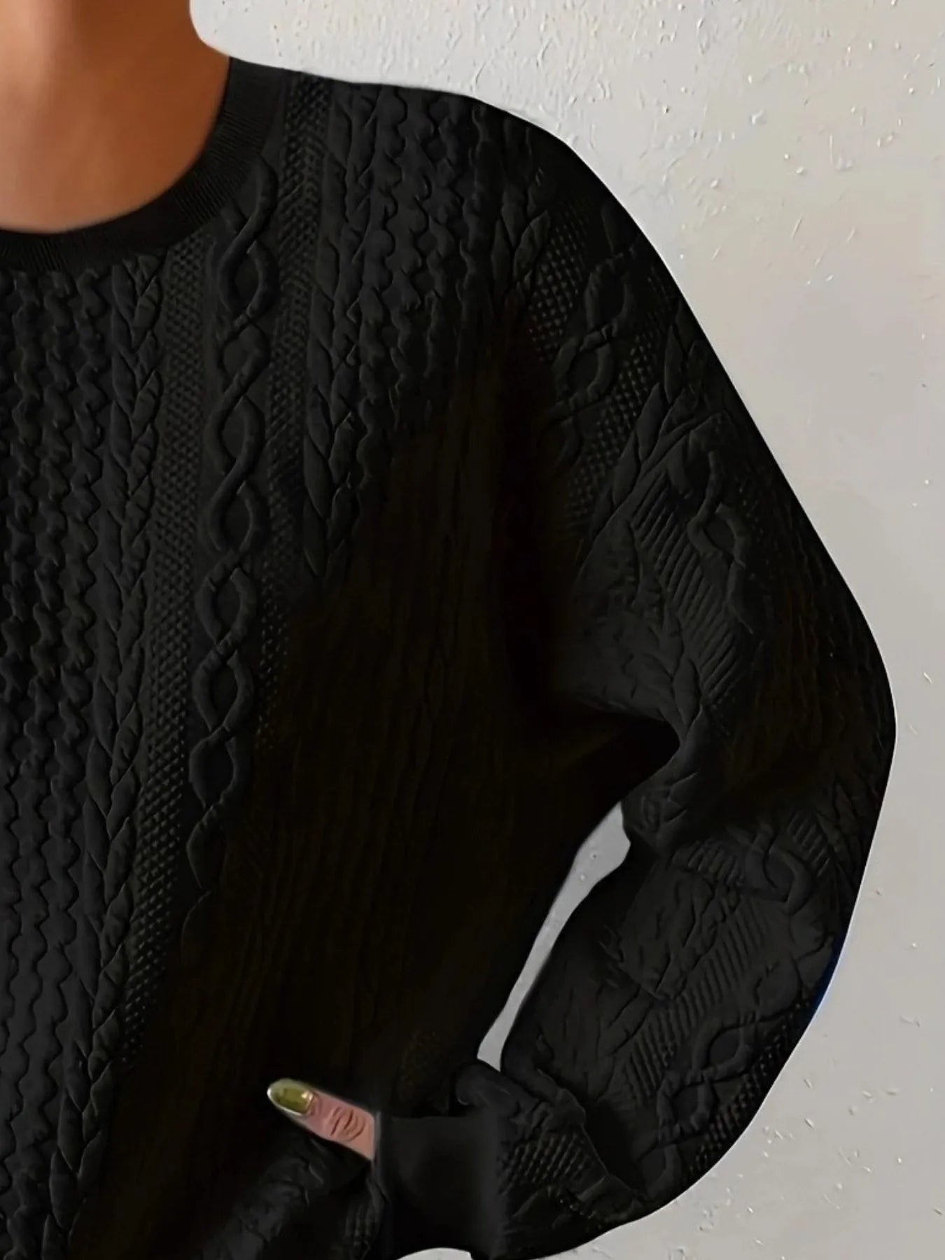 Round Neck Long Sleeve Sweatshirt - Eco4life Clothing and Accessories