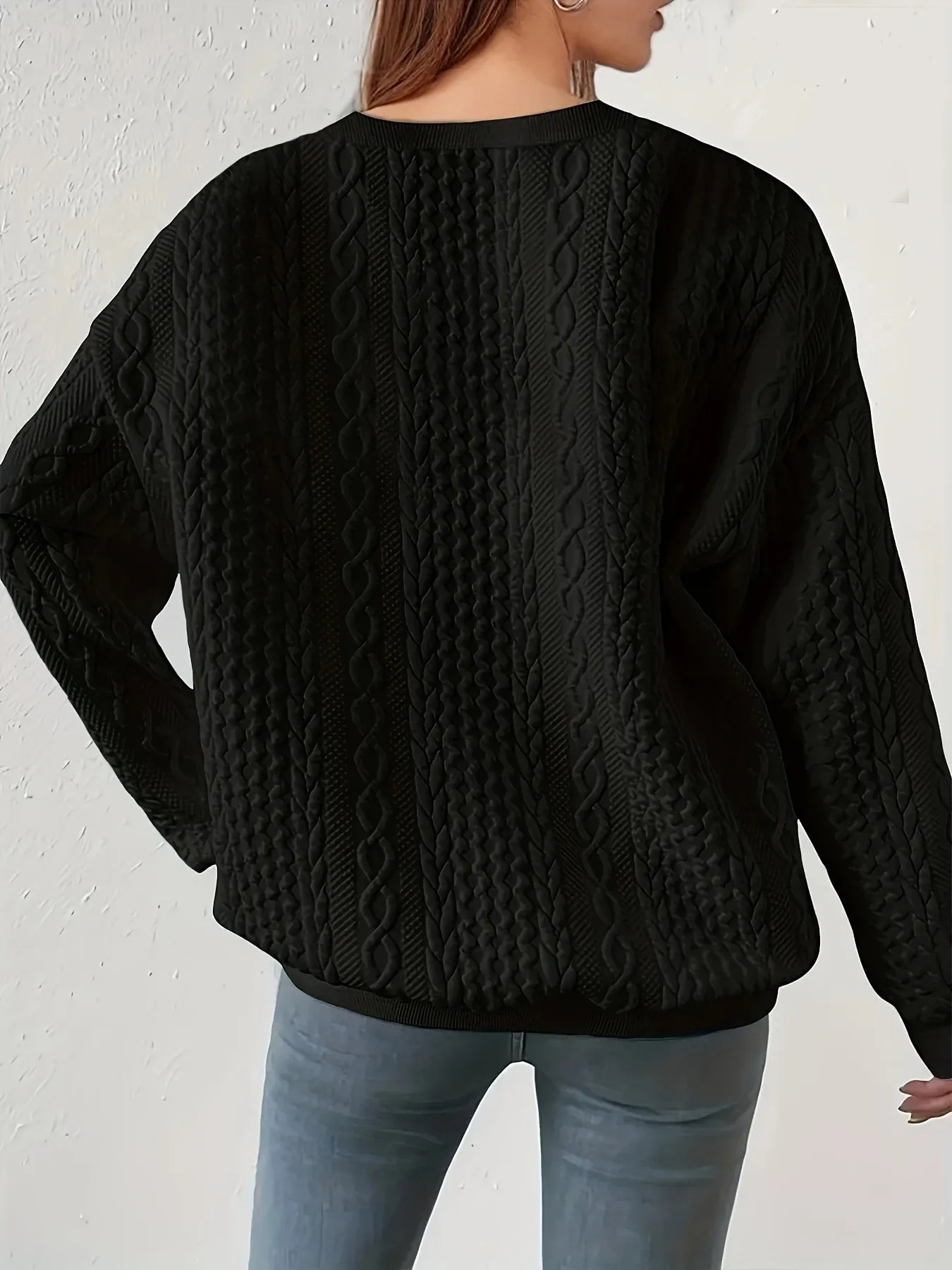 Round Neck Long Sleeve Sweatshirt - Eco4life Clothing and Accessories