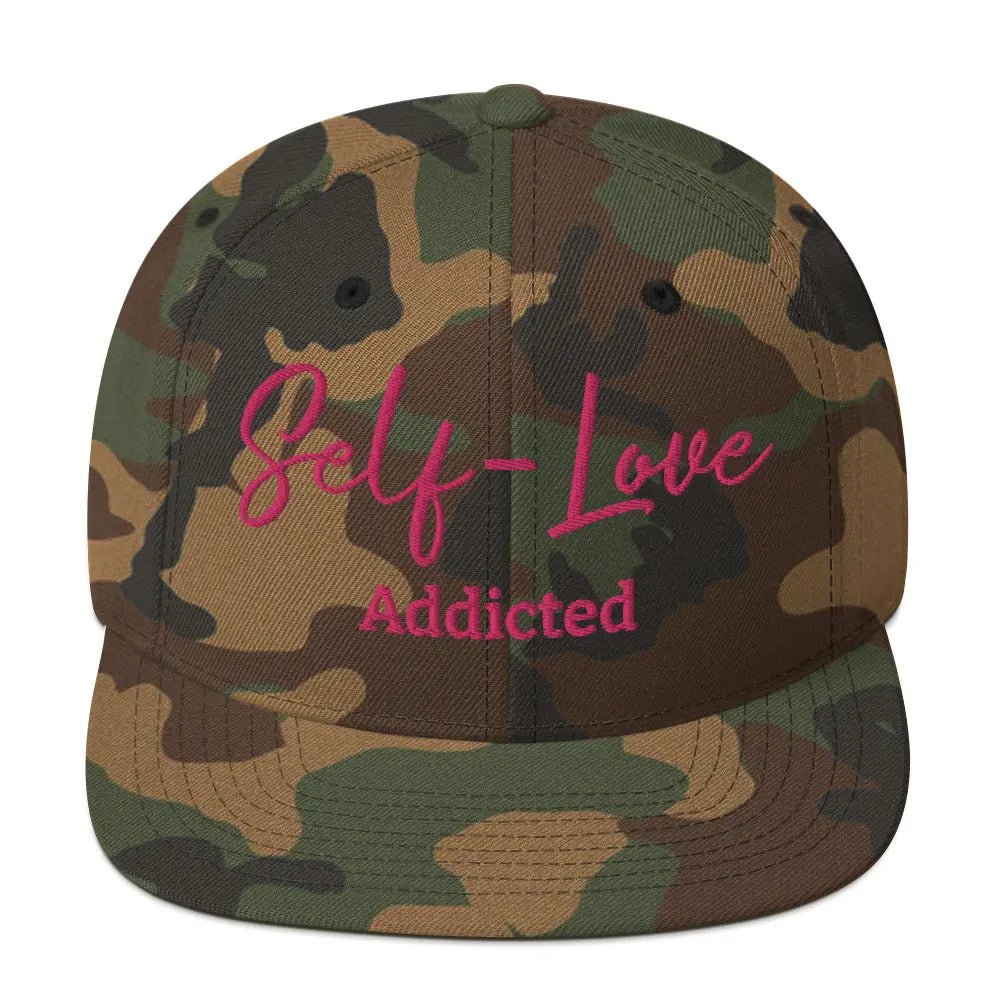 Self Love Addicted Snapback Hat with Embroidery - Eco4life Clothing and Accessories