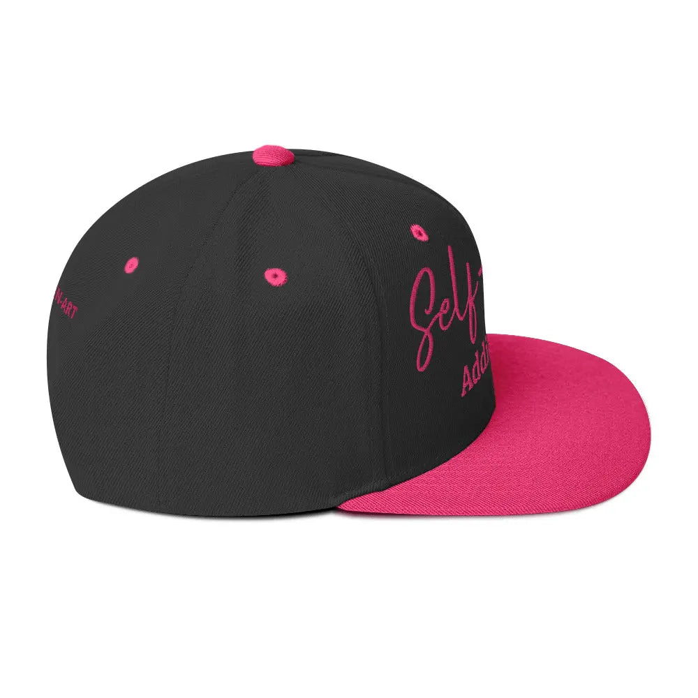 Self Love Addicted Snapback Hat with Embroidery - Eco4life Clothing and Accessories