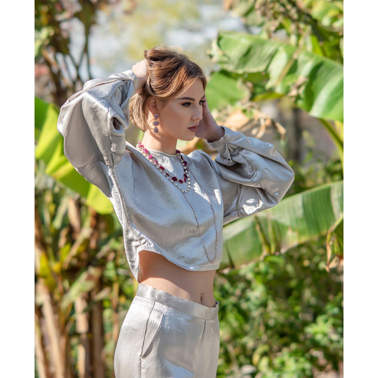 Sophie Beige Crop Top - Eco4life Clothing and Accessories