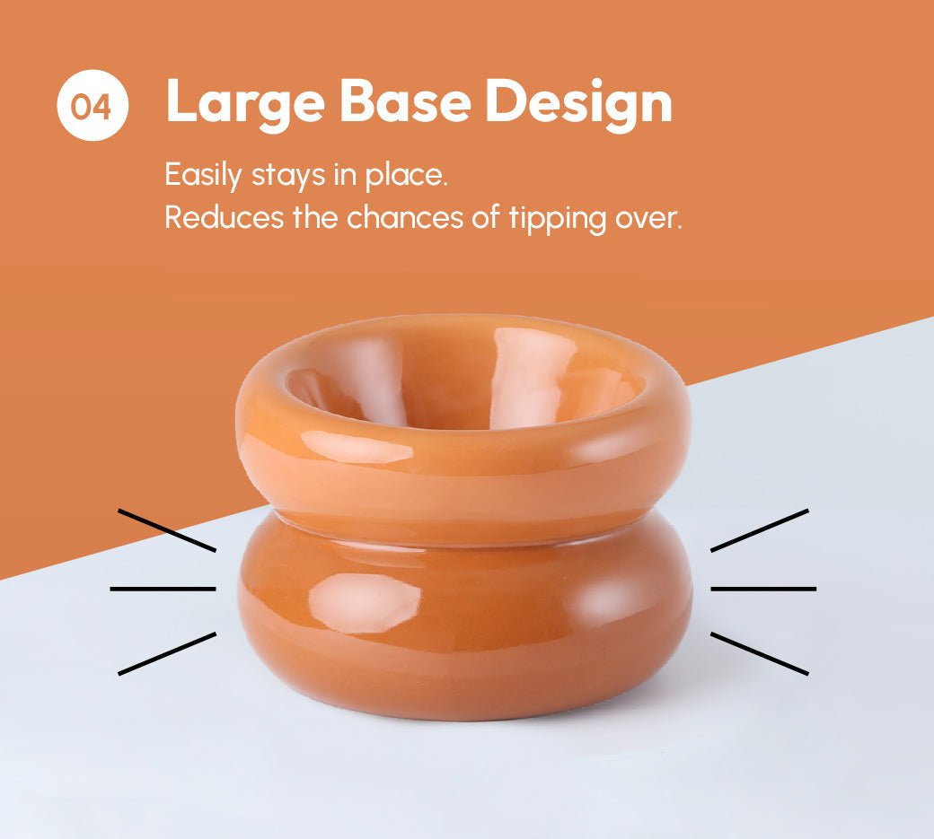 Soufflé Pet Bowl - Amber Orange - Eco4life Clothing and Accessories