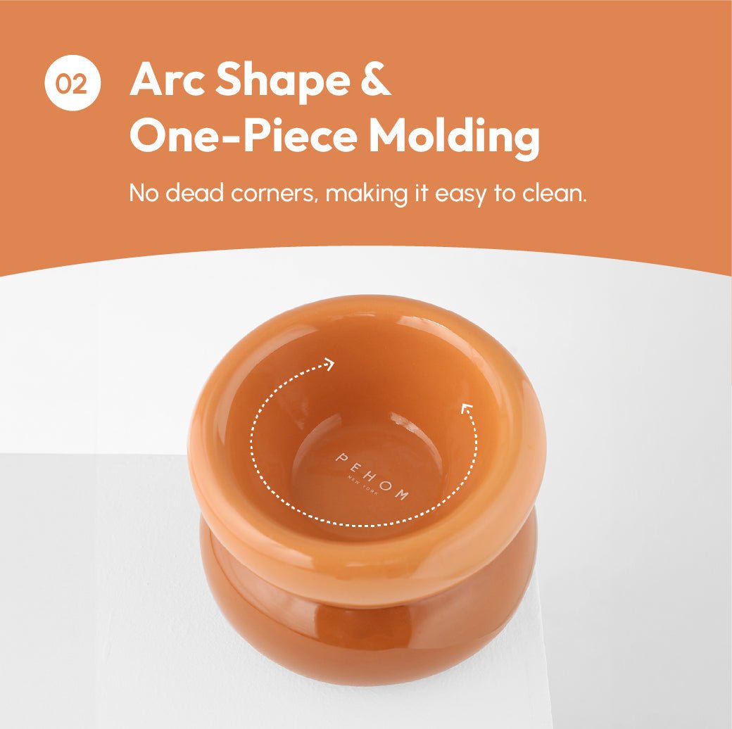 Soufflé Pet Bowl - Amber Orange - Eco4life Clothing and Accessories