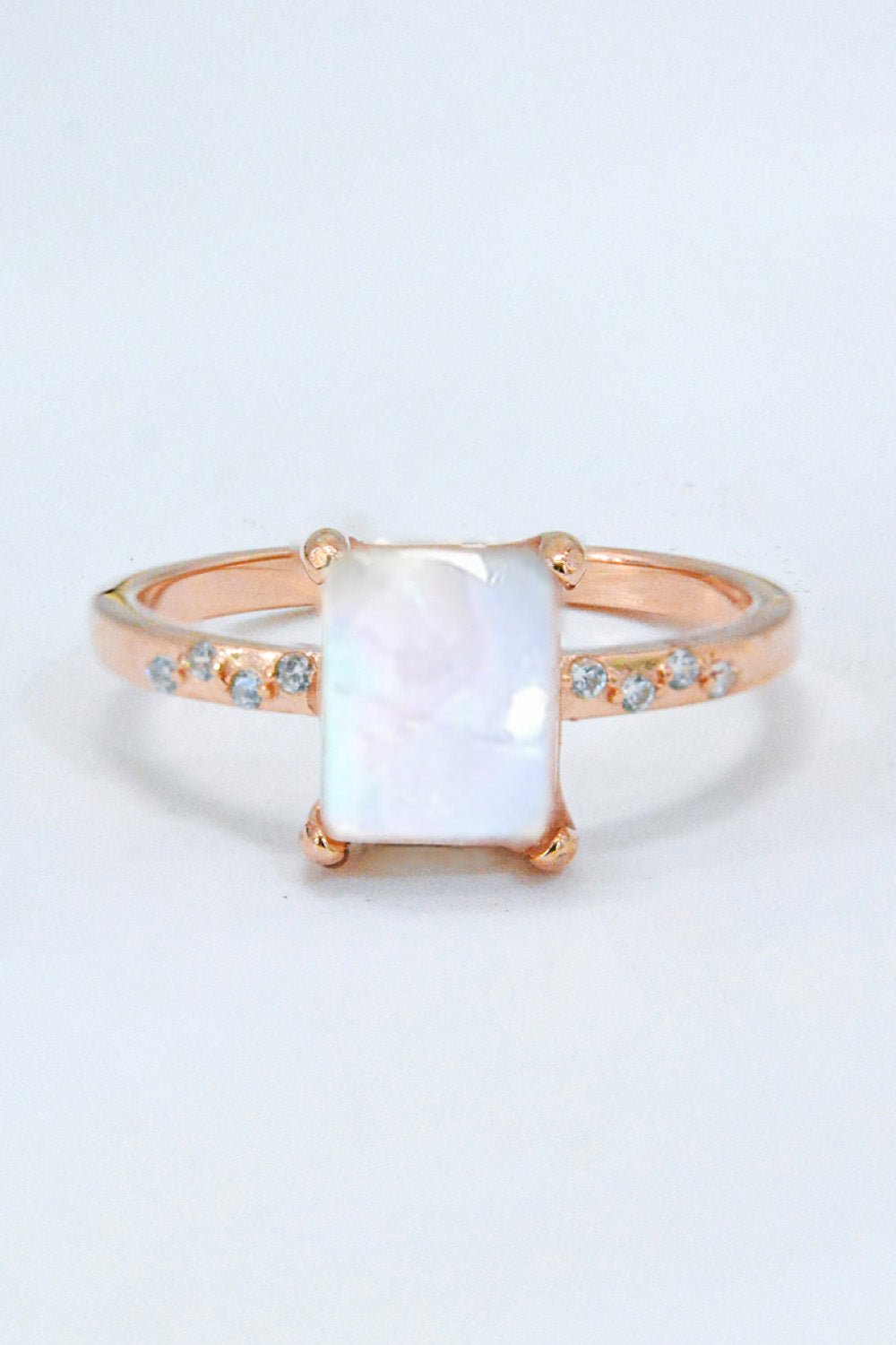 Square Moonstone Ring - Eco4life Clothing and Accessories