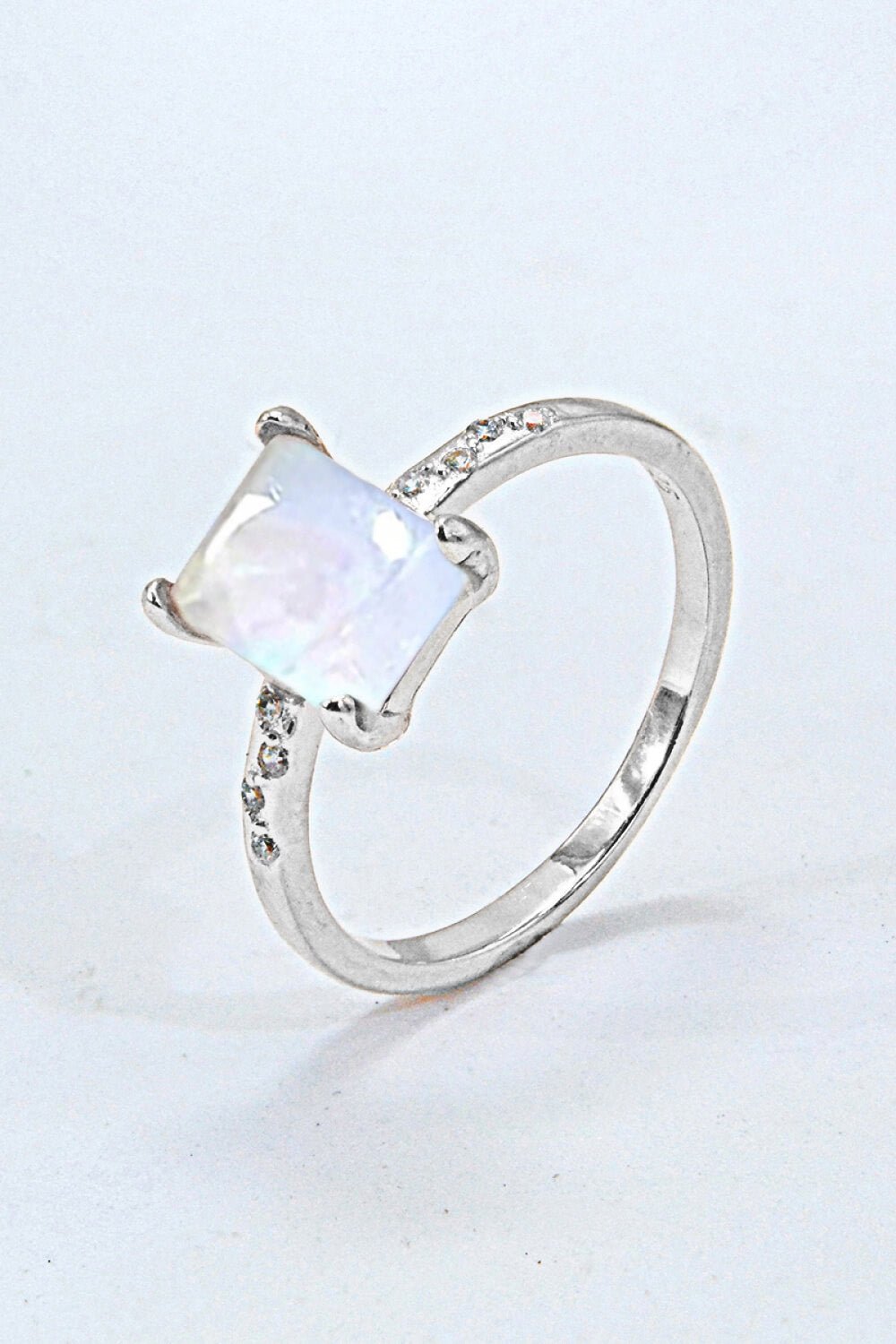 Square Moonstone Ring - Eco4life Clothing and Accessories