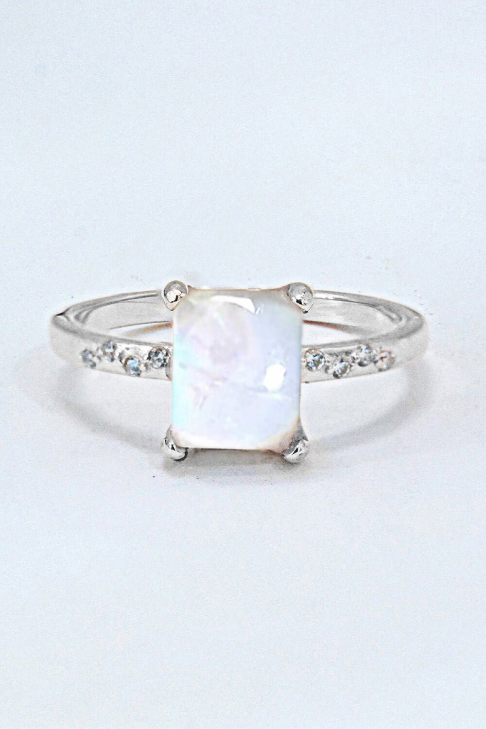 Square Moonstone Ring - Eco4life Clothing and Accessories