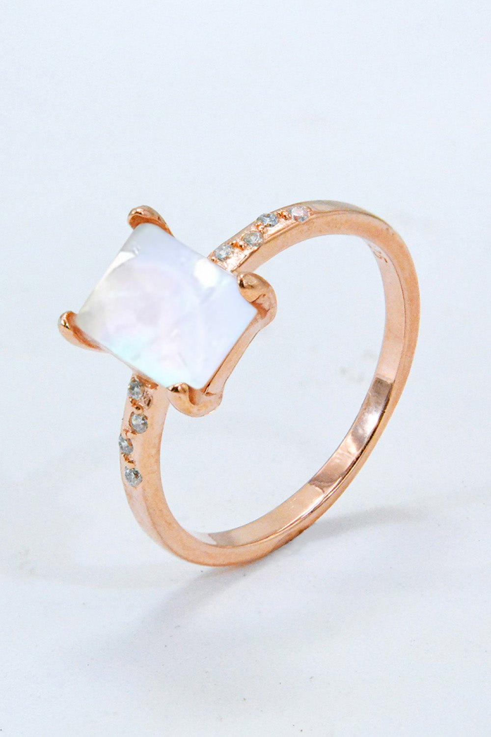 Square Moonstone Ring - Eco4life Clothing and Accessories