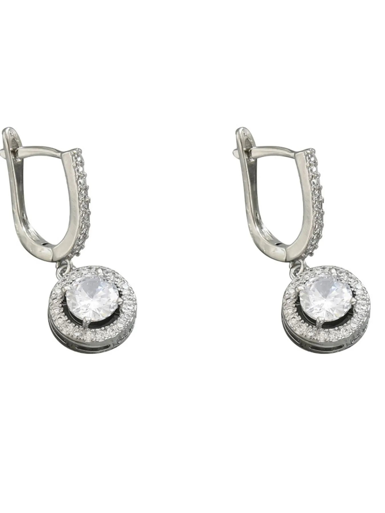 Stainless Steel Zircon Drop Earrings - Eco4life Clothing and Accessories