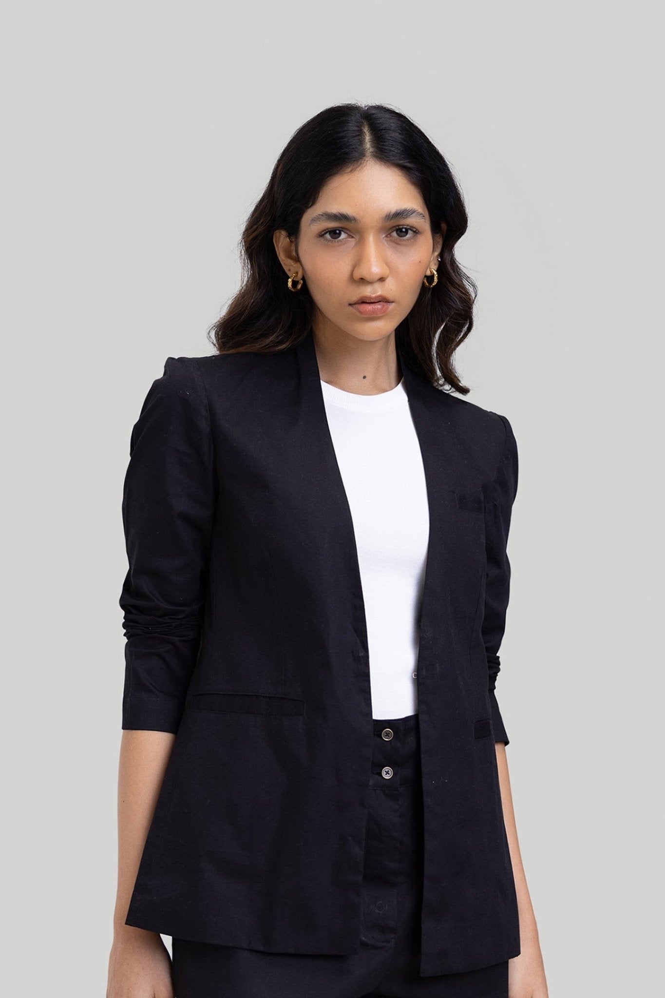 Summer Heat Blazer in Black - Eco4life Clothing and Accessories