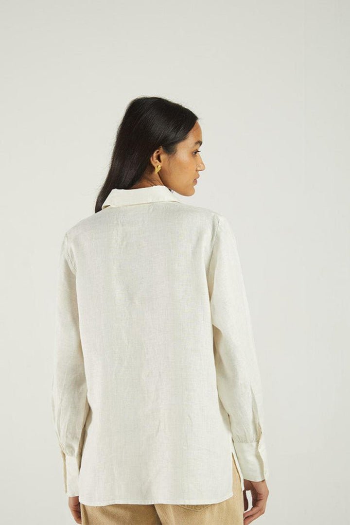 Summer Shirt in Off - white - Eco4life Clothing and Accessories