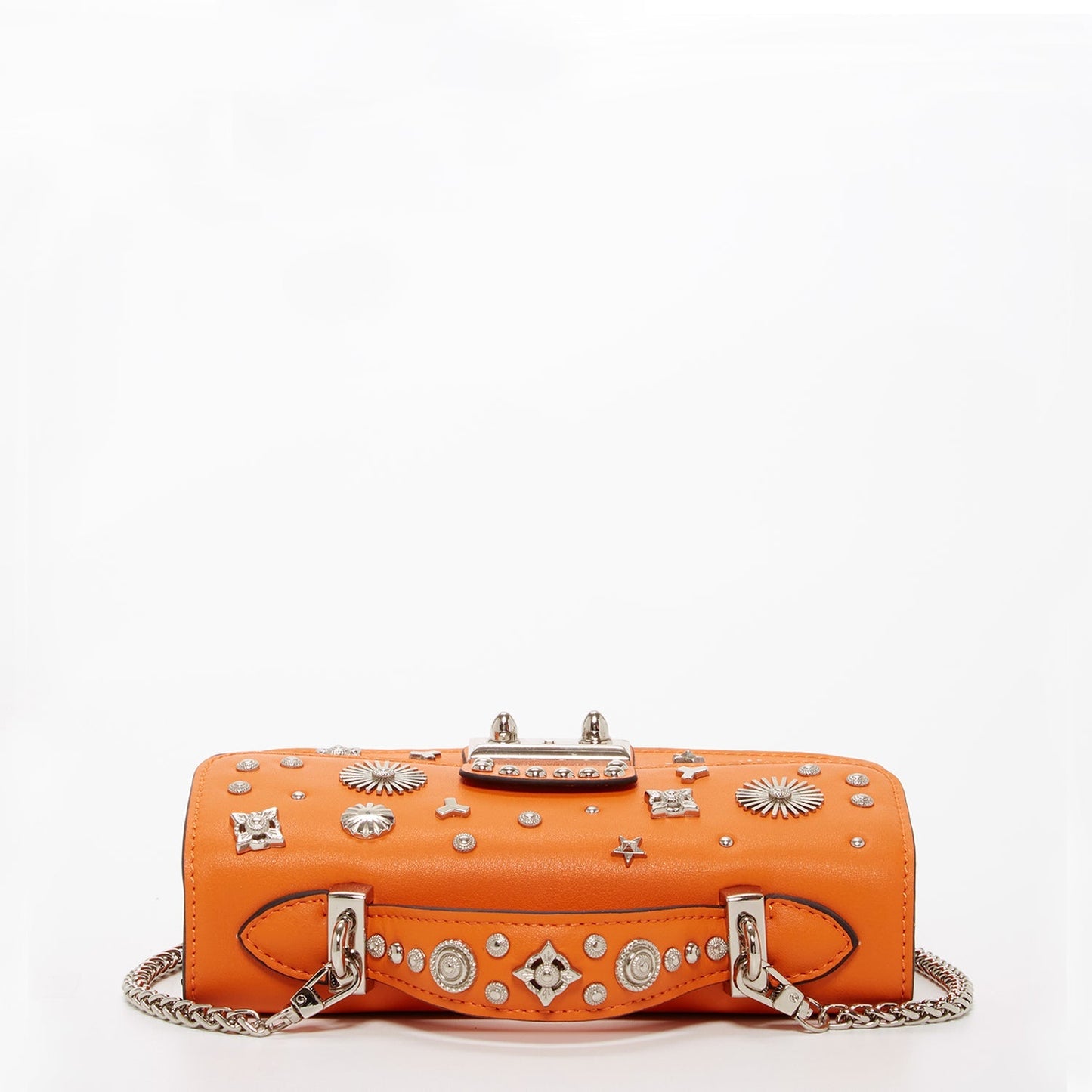 SUSU Studded Small Leather Crossbody Bag Orange Purse Cute Handbag Women's Handbag - Eco4life Clothing and Accessories