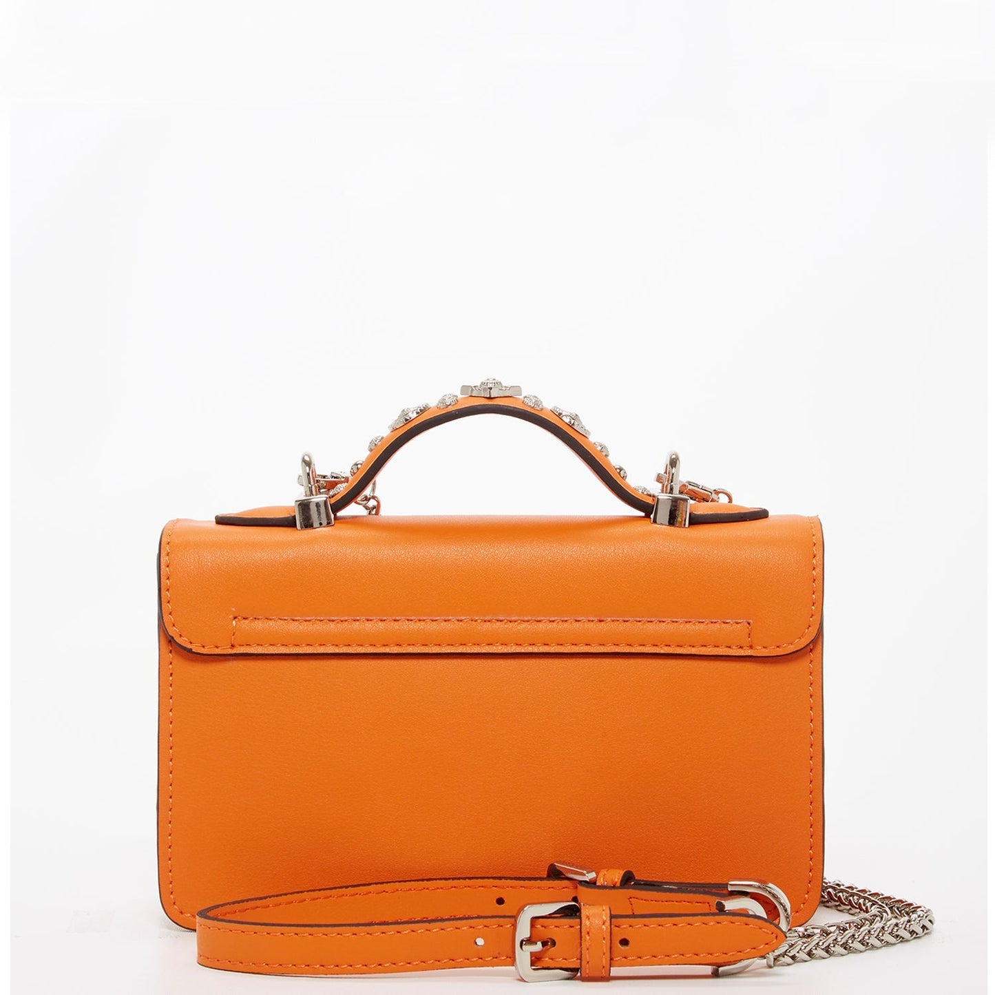 SUSU Studded Small Leather Crossbody Bag Orange Purse Cute Handbag Women's Handbag - Eco4life Clothing and Accessories