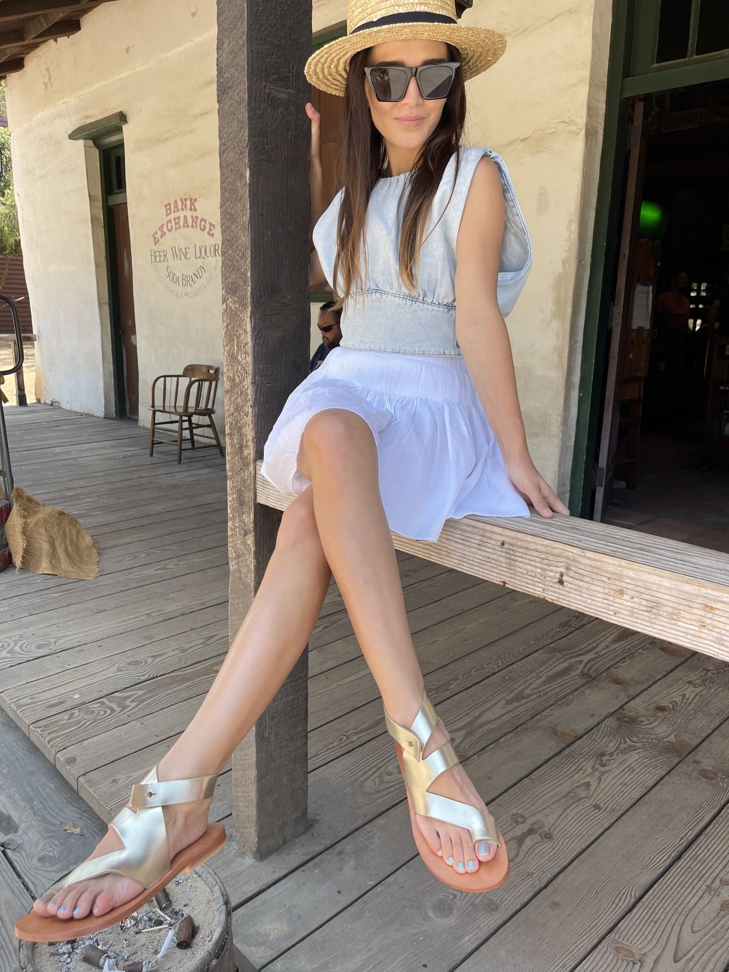Vera Sandal - Gold - Eco4life Clothing and Accessories