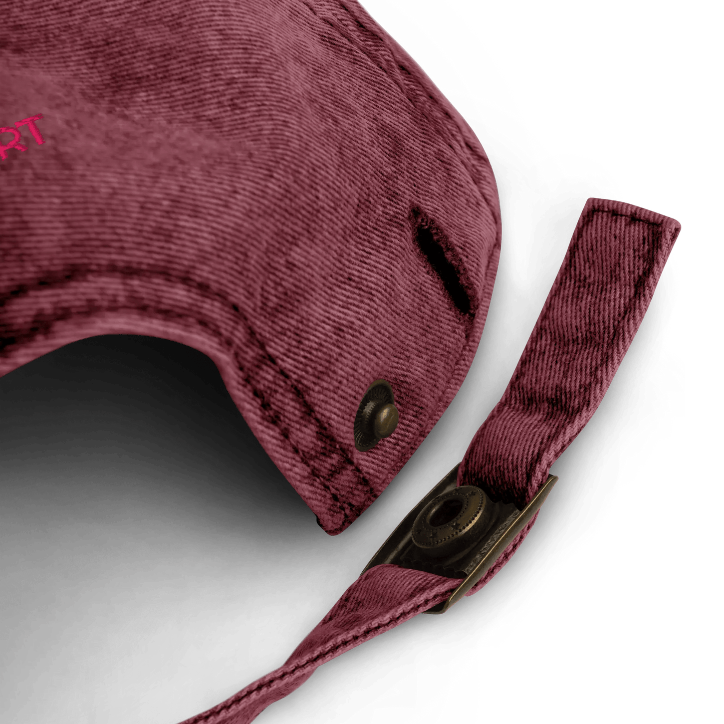 Vintage Cap REBEL GIRL Vintage Cotton Twill Cap - Eco4life Clothing and Accessories