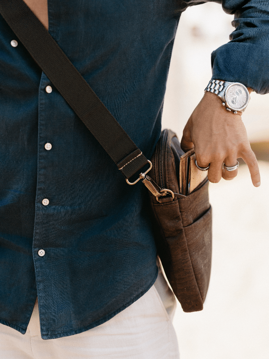 Voyager Men's Satchel - Eco4life Clothing and Accessories
