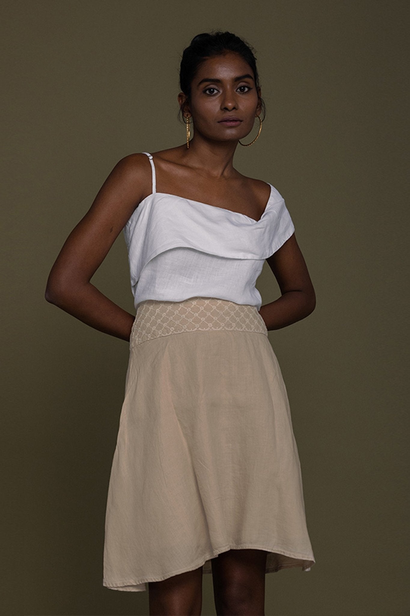 Wandering Wave Shirt in White - Eco4life Clothing and Accessories