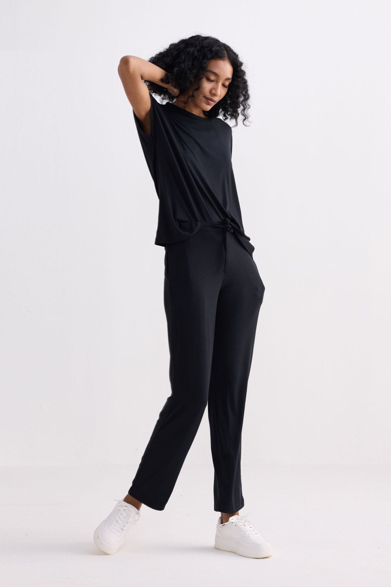 Wide Leg Pant in Black - Eco4life Clothing and Accessories