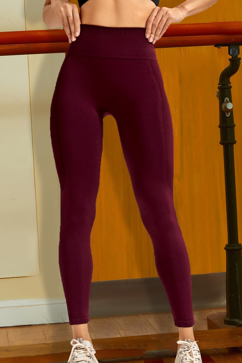 Wide Waistband Sports Leggings - Eco4life Clothing and Accessories