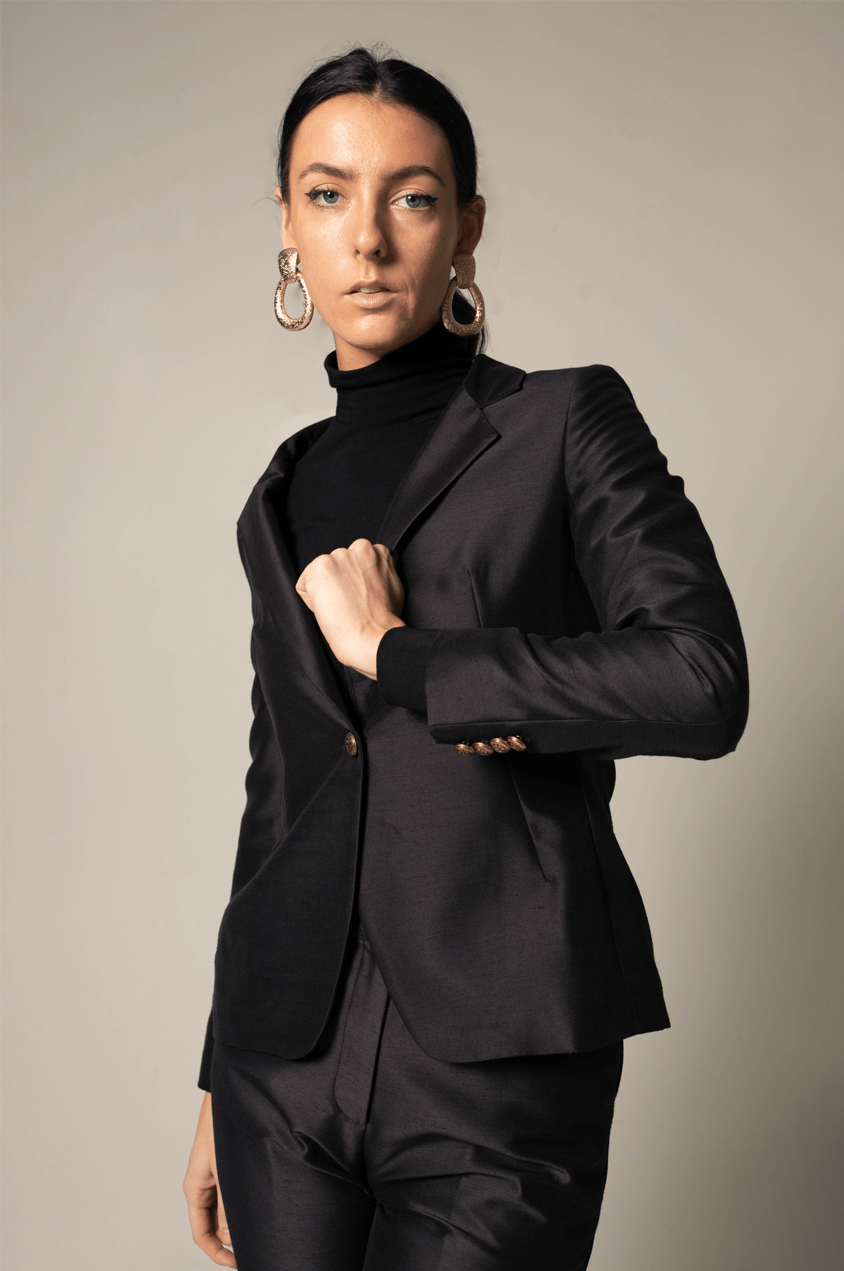 Women's Blazer/Suit in Black - Eco4life Clothing and Accessories