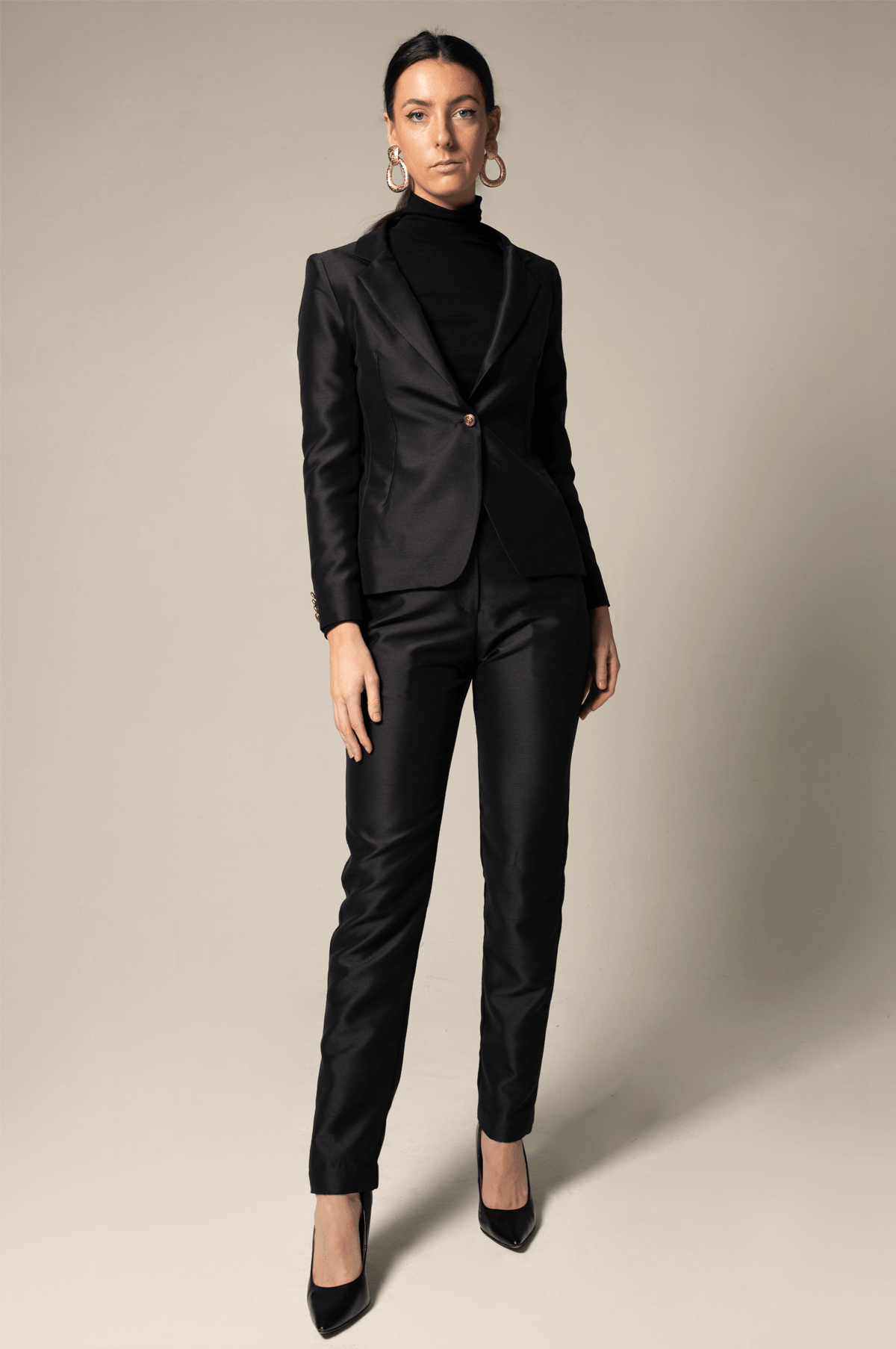 Women's Blazer/Suit in Black - Eco4life Clothing and Accessories