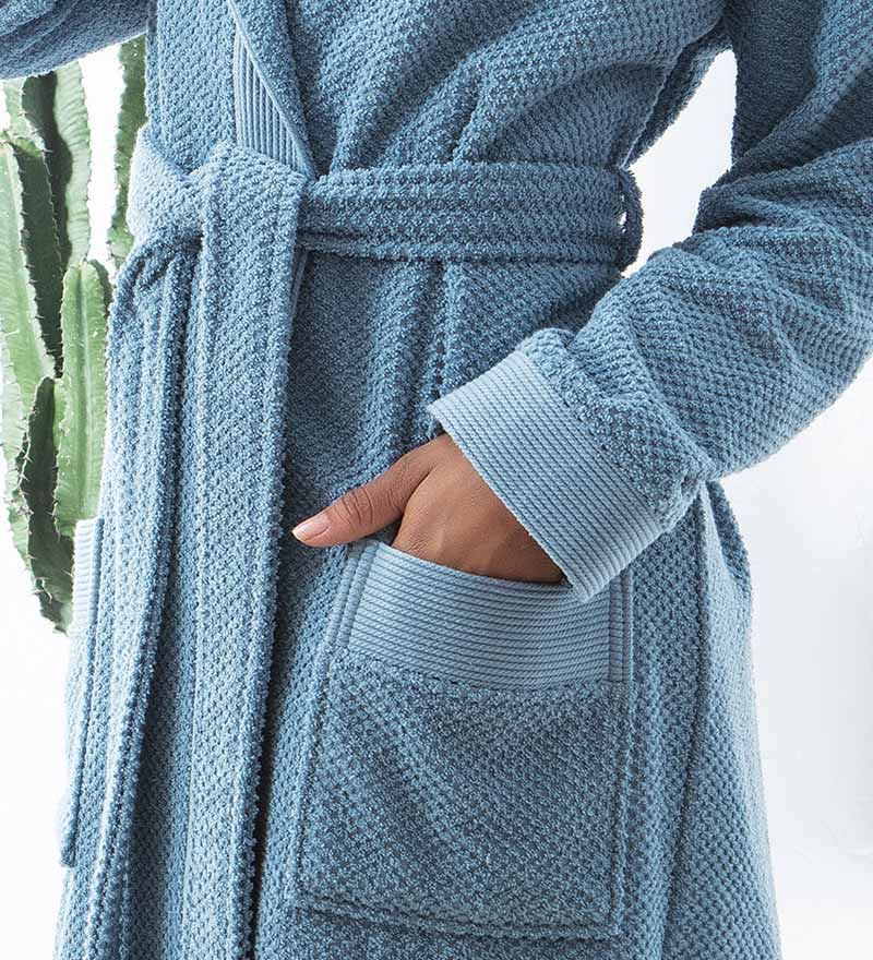Women's Hooded Turkish Cotton Terry Cloth Robe - Eco4life Clothing and Accessories