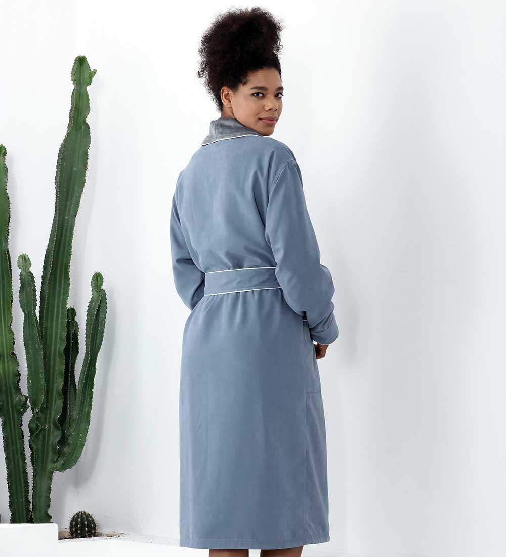 Women's Plush Microfiber Spa Robe - Eco4life Clothing and Accessories