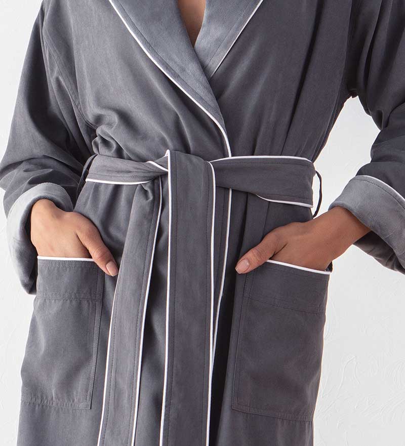 Women's Plush Microfiber Spa Robe - Eco4life Clothing and Accessories