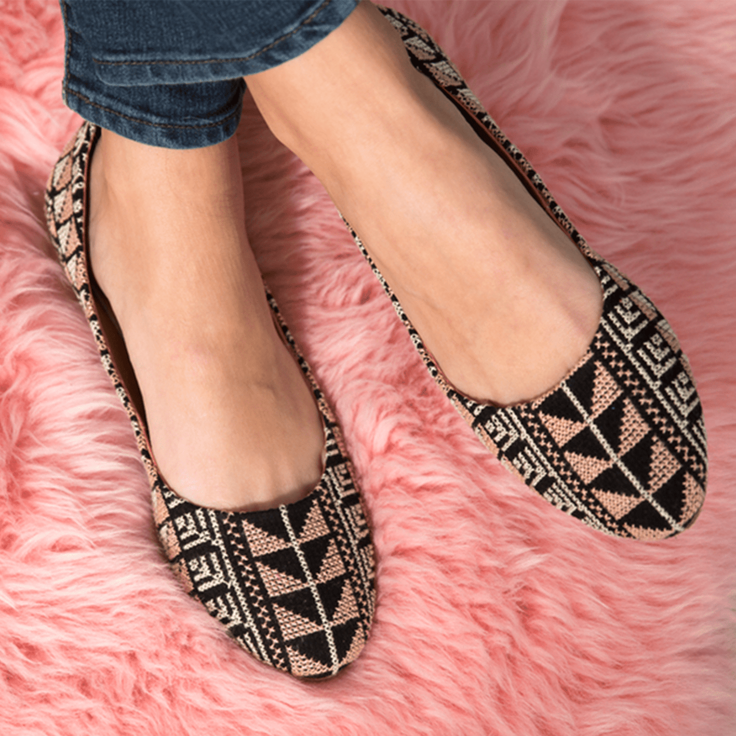 Yasmin Flat - Rose Pink - Eco4life Clothing and Accessories