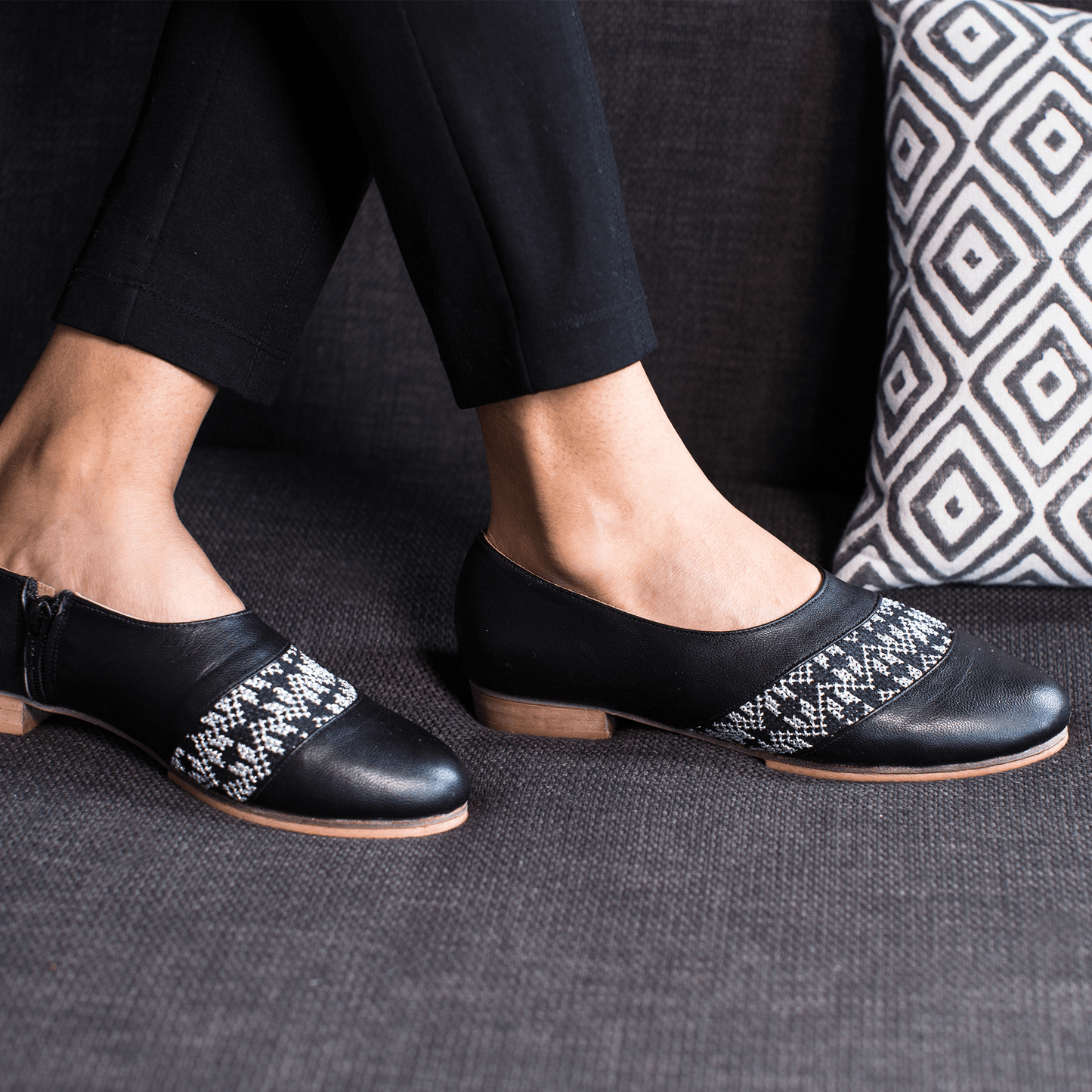 Zaina Oxford - Silver - Eco4life Clothing and Accessories