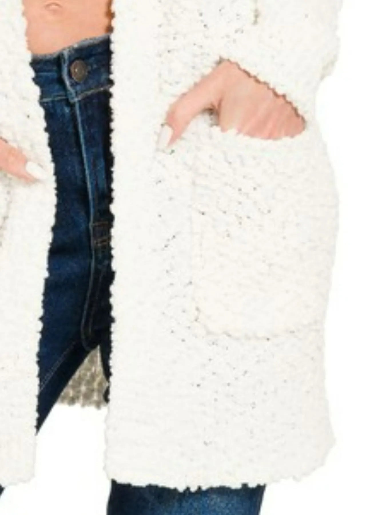 Zenana Long Sleeve Popcorn Sweater Cardigan with Pockets - Eco4life Clothing and Accessories