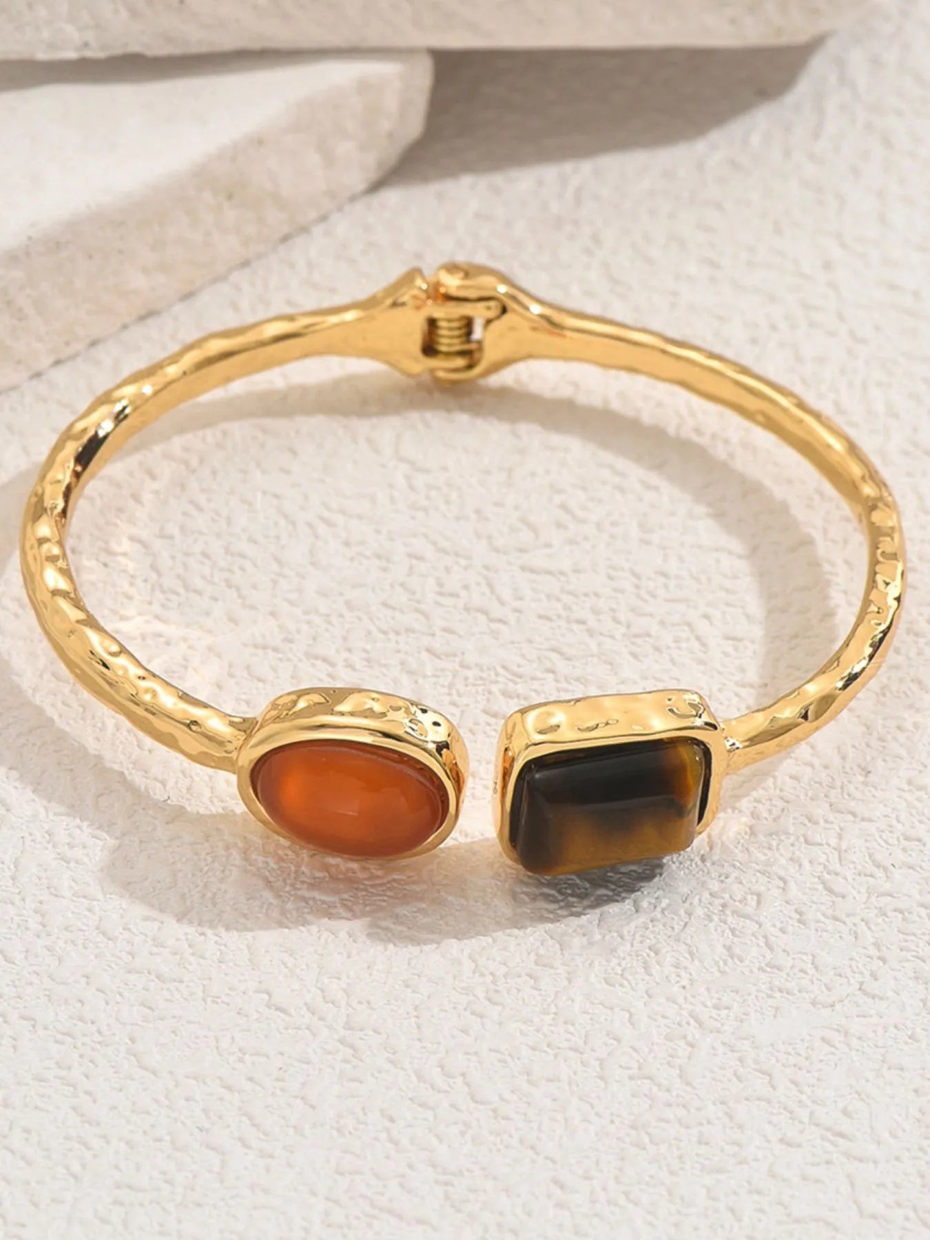 18K Gold - Plated Geometric Open Bracelet - Eco4life Clothing and Accessories
