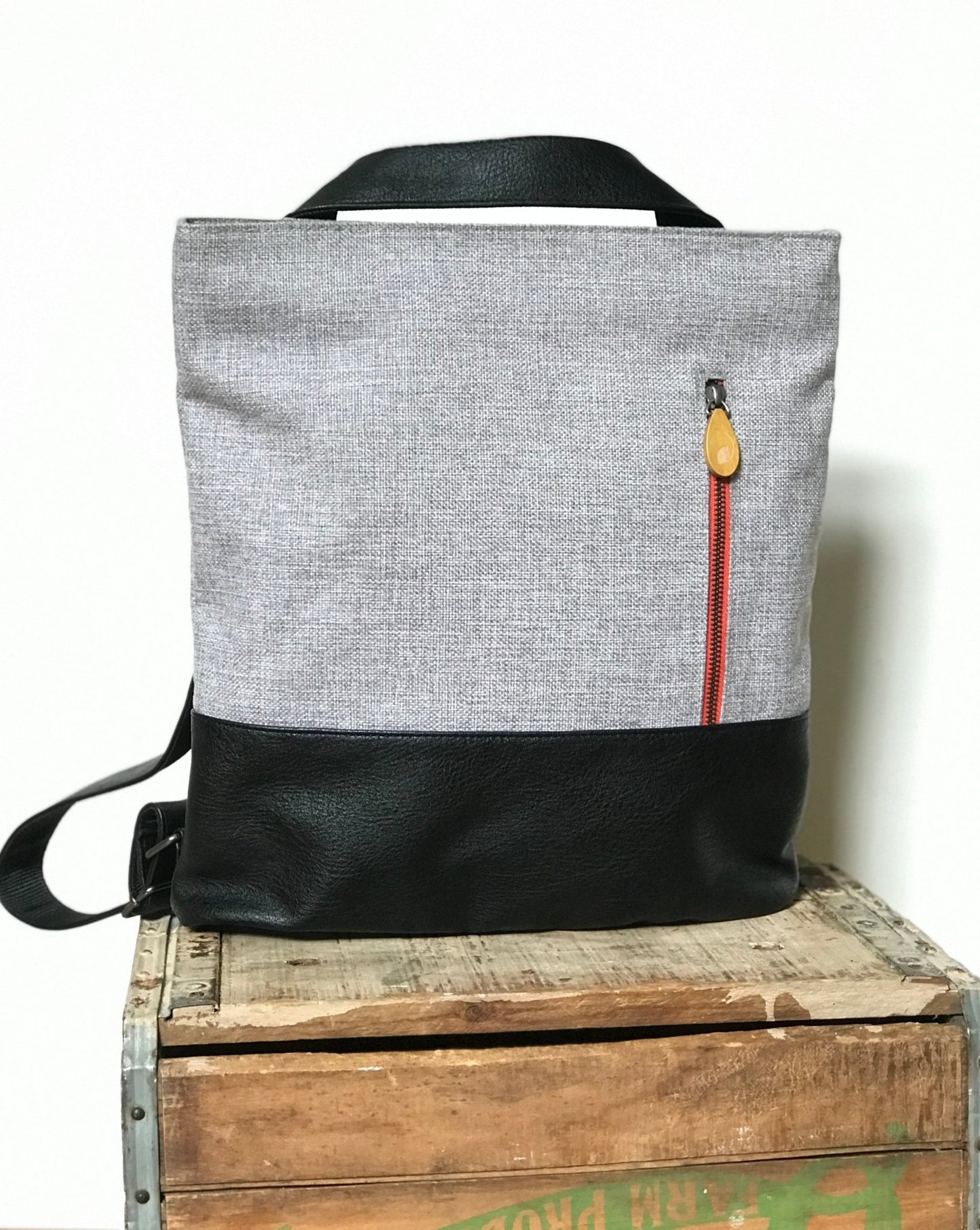 3 - in - 1 tote + backpack + crossbody - the ROCKAWAY - Eco4life Clothing and Accessories